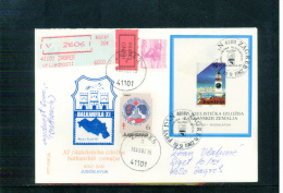Jugoslawien / Yugoslavia / Yougoslavie 1987 Brief Mit Zuschlagmarke / Letter With Tax Stamp - Brieven En Documenten