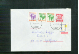 Jugoslawien / Yugoslavia / Yougoslavie 1990 Brief Mit Zuschlagmarke - Abart / Letter With Tax Stamp - Variety - Storia Postale