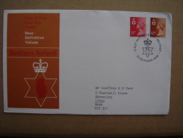 GB REGIONALS  NORTHERN IRELAND Definitives OFFICIAL FIRST DAY COVER 1976 TWO VALUES. - Nordirland