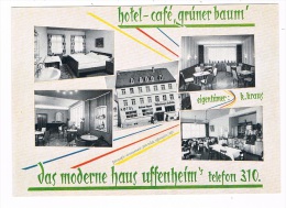 D3982     UFFENHEIM : Hotel-Cafe Grüner Baum - Bad Windsheim