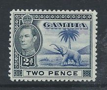 Gambia 1938 - 2d Blue & Black 'Elephant' SG153 LHM Cat £15 SG2018 For MNH - Gambie (...-1964)