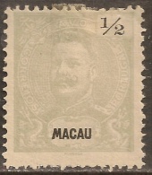 Macao - 1911 KIng Carlos Surcharged - Unused Stamps