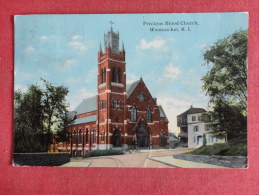 Woonsocket,RI--Precious Blood Church--cancel No Year--PJ 289 - Sonstige & Ohne Zuordnung
