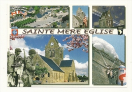 Cp, 50, Sainte-Mère-Eglise, Multi(Vues, Voyagée 2007 - Sainte Mère Eglise