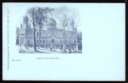 REF 309  EXPOSITION UNIVERSELLE DE  PARIS 1900  ( Edit:  M Et Cie   )  PALAIS DE LA ROUMANIE - Exhibitions