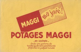 Potages   "  MAGGI  "              Ft  = 21 Cm  X  13.5 Cm - Soups & Sauces