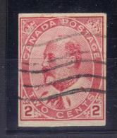 BIN231 - CANADA 1903 , 2 Cent N. 79a Non Dentellato. - Errors, Freaks & Oddities (EFO)
