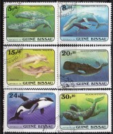 Série De 6 - Oblitérés  -Thème Baleine     - Guinée-Bissau - Walvissen