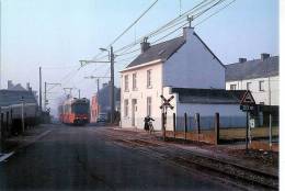 TRAM 90-ANDERLUES-LIGNE CHARLEROI-LA LOUVIERE-automobile Citroën DS - Anderlues