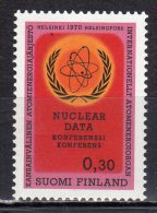 (SA0204) FINLAND, 1970 (Conference Of The Atomic Energy Commission IAEA). Mi # 675. MNH** Stamp - Unused Stamps