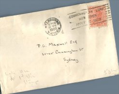 (919) Australia Cover Posted From Melbourne To Sydney - 1929 - Premiers Vols