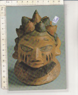 PO1992C# NIGERIA - YORUBA - IBADAN - MASCHERA DI TIPO GELEDE - TESTA MASCHILE - MASCHERE COSTUMI TIPICI   No VG - Nigeria