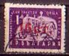 BULGARIA - 1957 - Timbre De 1951 - Yv No 687 - Tracteur Acec Surcharge - 1v Obl. Yv 894 - Used Stamps