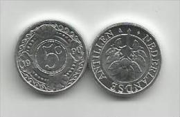 Netherland Antilles  5 Cents  1990. UNC - Antilles Néerlandaises