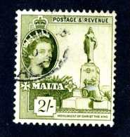 6279x)  Malta 1956  ~ SG # 278  Used~ Offers Welcome! - Malte (...-1964)