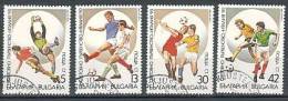 BULGARIA \ BULGARIE - 1989 - "Italia´90" Coupe Du Monde De Footballe En Italie I - 4v Obl. - Used Stamps