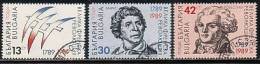 BULGARIA \ BULGARIE - 1989 - 200 Ans De La Revolution Francaise - 3v Obl. - Used Stamps
