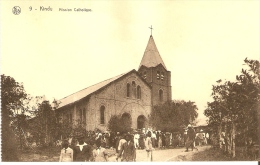 Kindu Mission Catholique Sortie De Messe Trace De Colle Au Verso!!! - Congo Belge