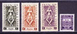 INDE N°236-237-238 Et Taxe 19  Neufs Sans Charniere - Unused Stamps