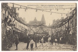 CPA  Fête De La Fédération Des Pompiers - Houdan