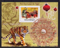 MOZAMBIQUE  PRE-LUNAR YEAR OF THE TIGER  (not Dentate) - Astrologie