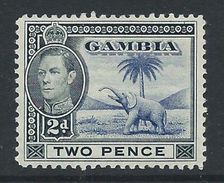 Gambia 1938 - 2d  Blue & Black 'Elephant' SG153 HM - Cat £15 SG2018 For MNH - Gambie (...-1964)