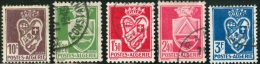 ALGERIA, COLONIA FRANCESE, FRENCH COLONY, 1942, FRANCOBOLLI USATI, Scott 147,140,141,143,144 - Used Stamps