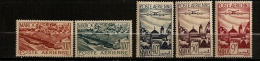 Maroc 1947 N° PA 60 / 4 ** Vues, Remparts De Salé, Moulay Idris, Avion, Aviation, Minaret, Portes, Fortifié - Ongebruikt