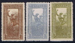 Greece: 1901 Mi 136 - 138   MH/* - Unused Stamps