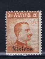 Italia: Egeo Nisiros Mi 6 VII , MNH/** Has A Fold - Aegean (Nisiro)