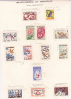 TIMBRES  ST PIERRE ET MIQUELON N° 358 A 371 NEUF X  COTE : 73,70 € - Ongebruikt