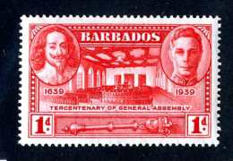 6404x)  Barbados 1939  ~ SG # 258  Mint*~ Offers Welcome! - Barbades (...-1966)