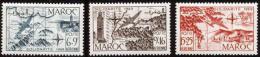 Maroc 1950 N° PA 76 / 8 Iso ** Avions, Aviation, Minaret, Solidarité, Surtaxe, Carte, Oujda, Fès, Meknès, Safi, Agadir - Unused Stamps