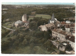 Castelnau-Rivière-Basse (65) :Vue Aérienne Générale Au Niveau De L´église, Du Château Et Des Faubourgs En 1963  GF. - Castelnau Riviere Basse