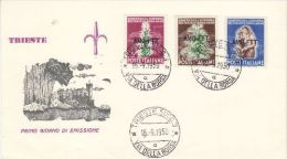 TRIESTE ZONE A 1950 MICHEL NO: 115-117  FDC - Marcophilie