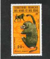 Afars Et Issas (Territoire Des) : Faune: Babouin Olive (Papio Anubis), Ou Babouin Doguéra - Singe - Primate - - Unused Stamps
