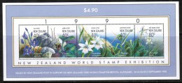 NEW ZEALAND     Scott # 986**  VF MINT NH Souvenir Sheet - Unused Stamps