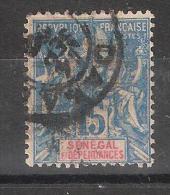 SENEGAL, 1892, Type Groupe, Yvert N° 13, 15 C Bleu , TB, Cote 2,40 Euros - Used Stamps