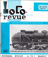 Loco Revue 270 1967 HO 231 E De RIVAROSSI, CT.2 66, E03 MÄRKLIN HAMO - Französisch
