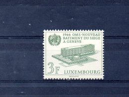 LUXEMBOURG. N°679 (neuf Sans Charnière : MNH) De 1966. O.M.S. - WHO