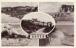 Multiview Postcard DOVER Kent Shakespeare Cliff Beach Sea Castle - Dover