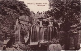 Sepia Postcard Waterfall Madeira Walk RAMSGATE Kent 1922 Valentine's Series - Ramsgate