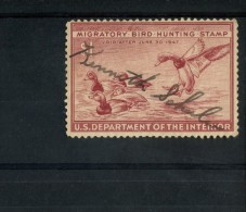 237021240 USA GEBRUIKT USED MIT STEMPEL SCOTT RW13 - Duck Stamps