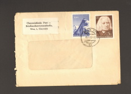 Österreich 75 J.Sonnenblick Observatorium Und 150. Geb.von Liszt Auf Brief - Storia Postale