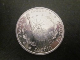 Statue De La Liberté USA Jeton Token Muestra Gettone Publicitaire  Selection Du Reader's Digest - Profesionales / De Sociedad