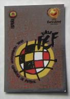 CHROME TEAM EMBLEM SPAIN #70 PANINI STICKER 2004 UEFA EURO SOCCER CHAMPIONSHIP PORTUGAL FUSSBALL FOOTBALL - Edición  Inglesa