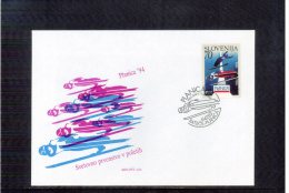 Slowenien / Slovenia 1994 Planica Skijumping FDC - Salto