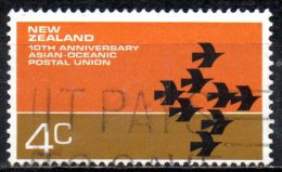 NEW ZEALAND 1972 10th Anniv Of Asian Oceanic Postal Union 4c -  Postal Union Symbol  FU - Used Stamps