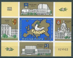 Hungary 1980. -  Block 147 B, MNH. Konferenz Uber Sicherheit Und Zusammenarbeit In Europa (KSZE), Madrid - Nuevos