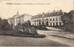 ALLEMAGNE ERLANGEN SCHLOSSGARTEN MIT KOLLEGIENHAUS UND MINERALOG. INSTITUT TIMBRE BAYERN AU DOS - Erlangen